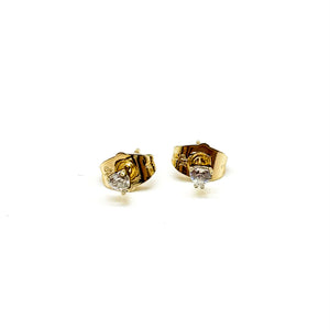 SMALL HEART STUD 14K