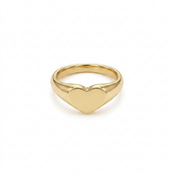 LUANA GOLD HEART RING