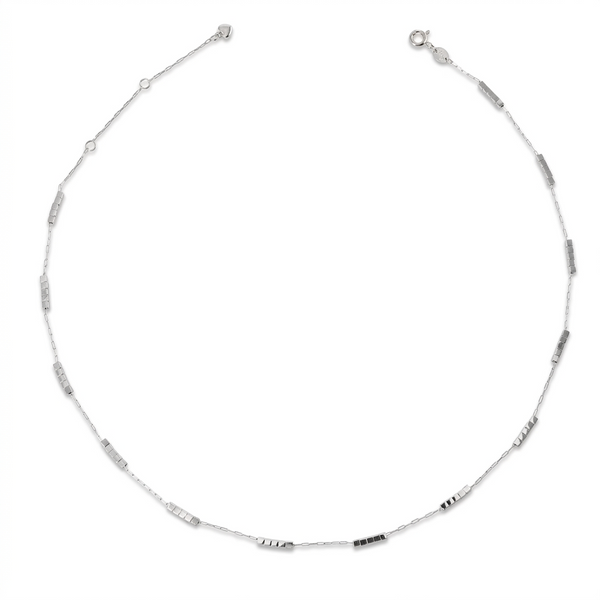 MODERN DICE WHITEGOLD NECKLACE