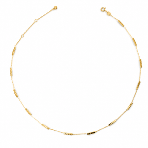 MODERN DICE GOLD NECKLACE
