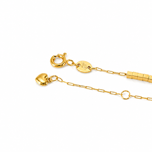 MODERN DICE GOLD NECKLACE