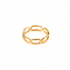 DAINTY LINK GOLD RING