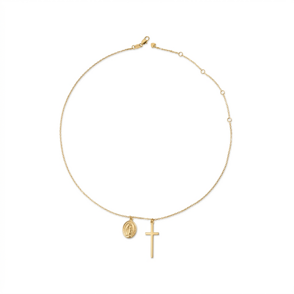 SACRED GUARD GOLD NECKLACE