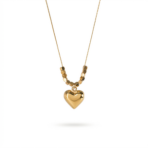 EVERLASTING GOLD HEART NECKLACE