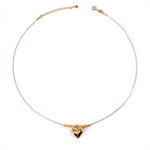 EVERLASTING GOLD HEART NECKLACE