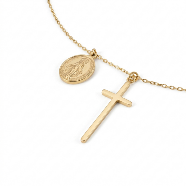 SACRED GUARD GOLD NECKLACE