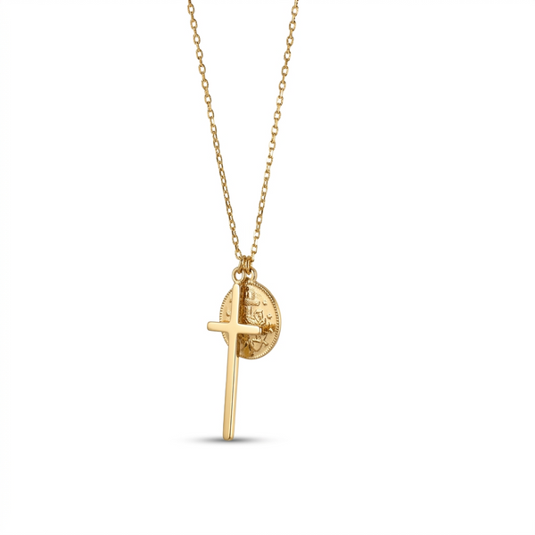 SACRED GUARD GOLD NECKLACE