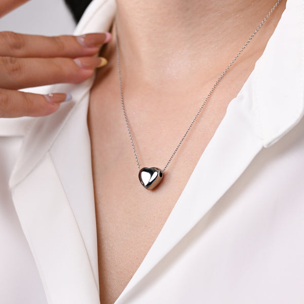 Heart Slide Pendant Necklace