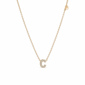 GOLD DEMURE LETTER NECKLACE