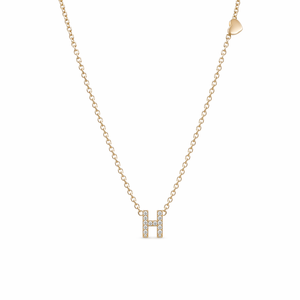 GOLD DEMURE LETTER NECKLACE