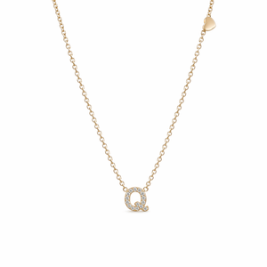 GOLD DEMURE LETTER NECKLACE