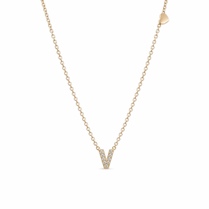 GOLD DEMURE LETTER NECKLACE